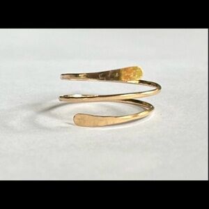 Handmade gold wrap ring- just message me your size after purchase:)